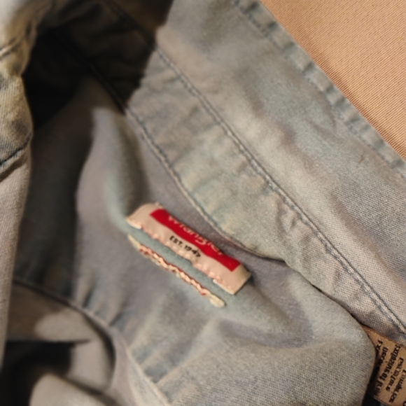 WRANGLER 'flex for comfort' men's 2XL  DENIM SHORT SLEEVE SHIRT - Picture 4 of 8